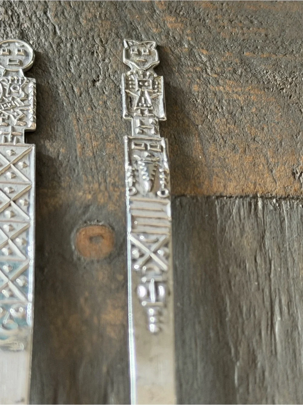 Vintage 925 Sterling Silver Figural Whimsical Cocktail Pick Fork Set of 3